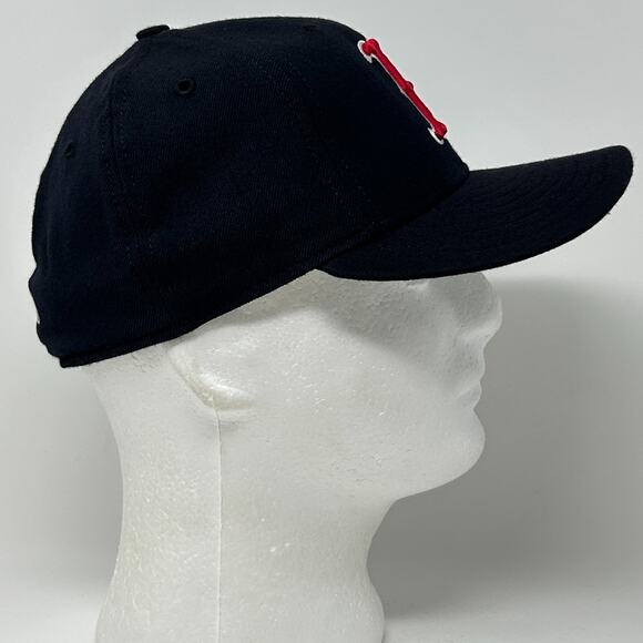 Vintage Y2Ks Boston Red Sox Hat Baseball Cap New Era Wool USA Blue Fitted 7 1/8 - Picture 8 of 10